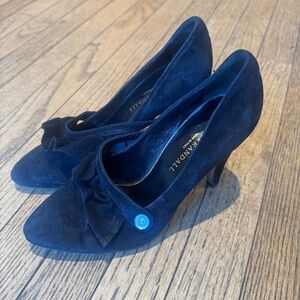 Loeffler Randall- black suede pumps size 7.5